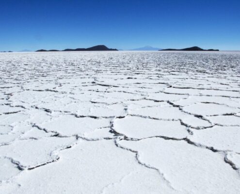 Uyuni Salt Flats from Peru